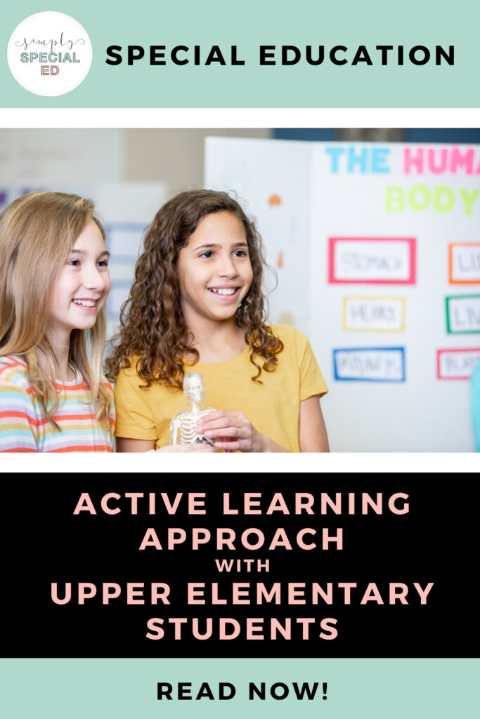 Active Learning Approach for Upper Elementary Students Blog Pin