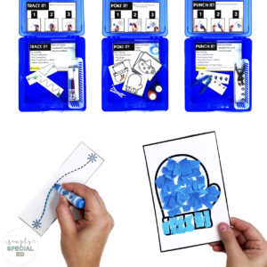 Winter Fine Motor Centers Key Photo