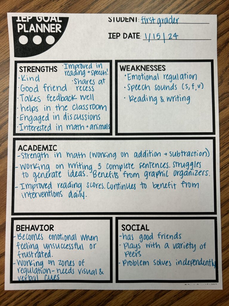 Example of how to use IEP goal planner