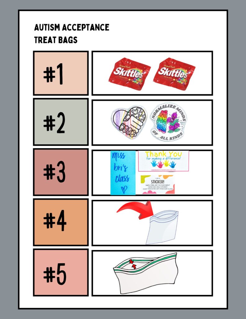 treat bag visual directions