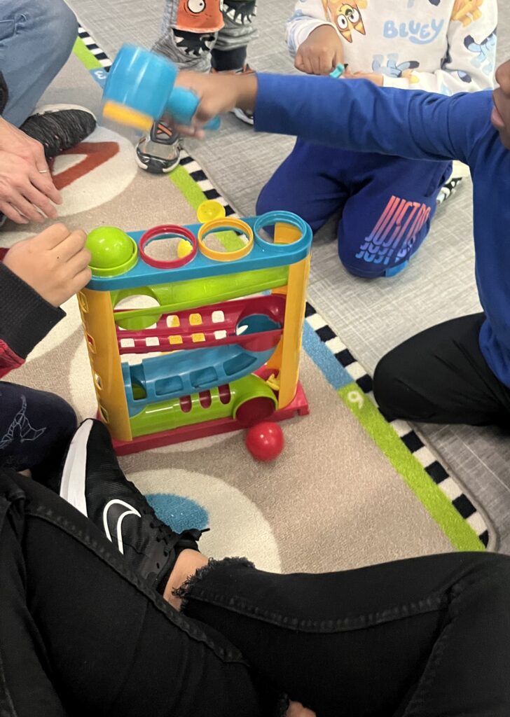 Turn taking with fun toys!