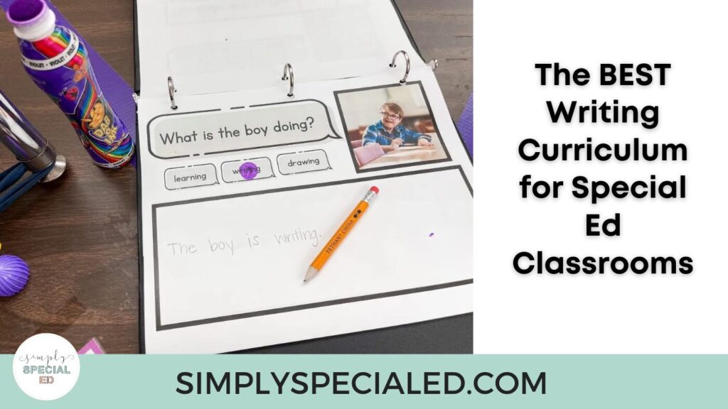 Unlock the power of visual differentiated visual writing journals for special education classrooms and download a free week of prompts.