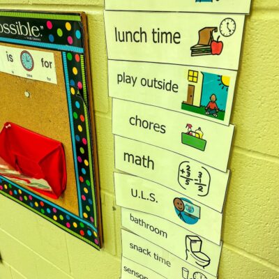 Using a Classroom Schedule in High school Special Ed