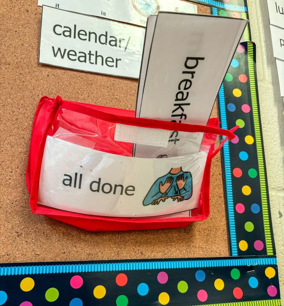 all done basket holding finished pieces