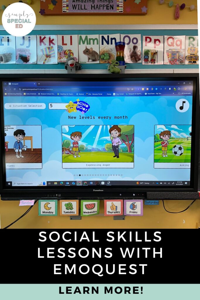 Support social emotional development through a series of games where kids learn about emotions and how to navigate social skills.