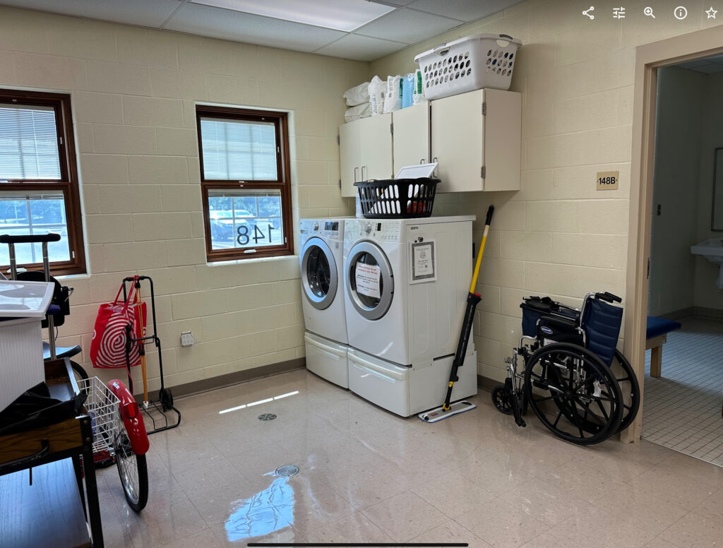 Photo of the laundry area