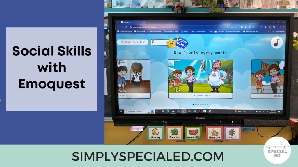 Support social emotional development through a series of games where kids learn about emotions and how to navigate social skills.