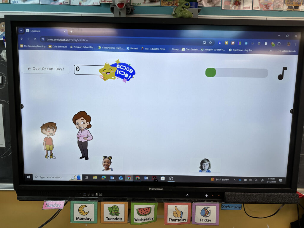 Support social emotional development through a series of games where kids learn about emotions and how to navigate social skills.
