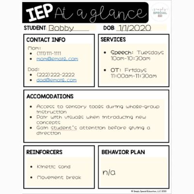 IEP Advice for First-Year Teachers