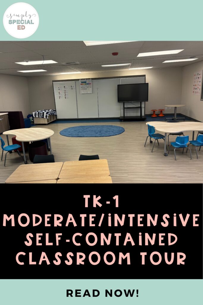 "TK-1 Moderate/Intensive Self-Contained Classroom Tour" blog pin