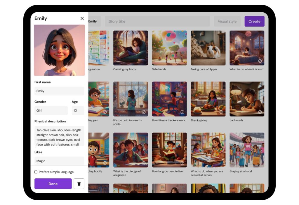 Discover how Ella, an AI powered learning tool, helps special ed teachers create custom visuals, social narratives, and behavior supports.