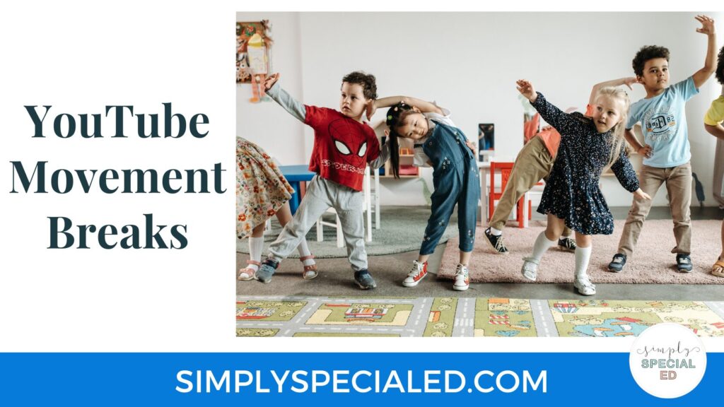 Blog header for "YouTube Movement Breaks"