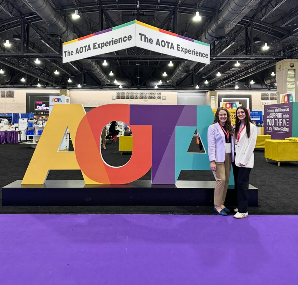 My co worker and I at the AOTA conference