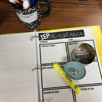 What to Include in Your IEP Binder for Middle School Special Education