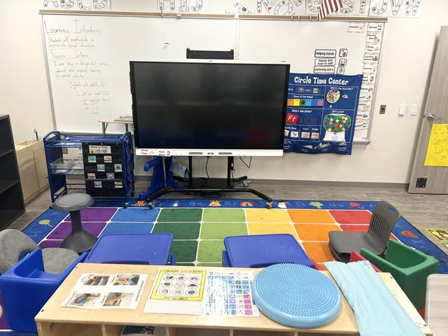 whole group area and circle time area