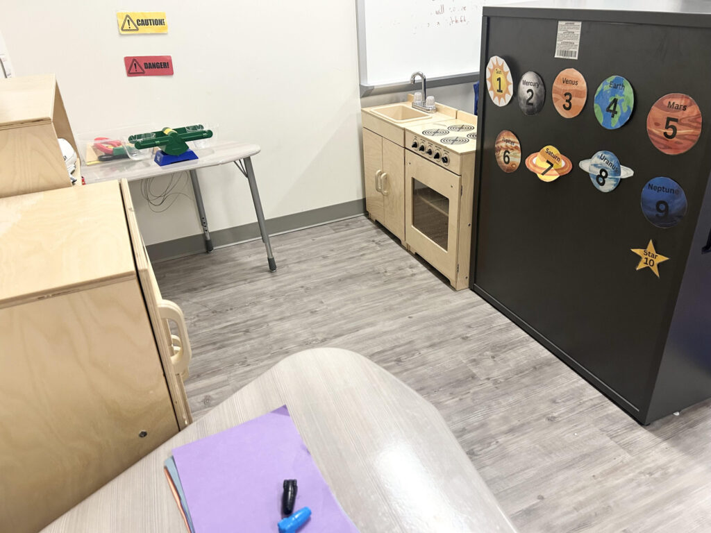 drama center with numbered planets