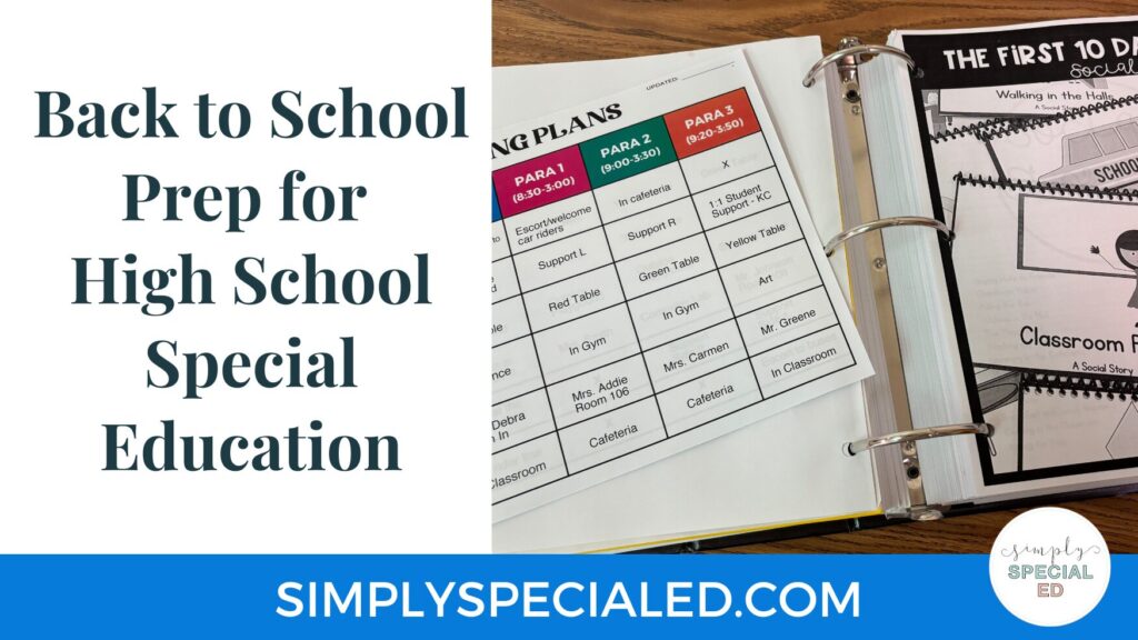 back to school prep blog header with title and zoning plan image