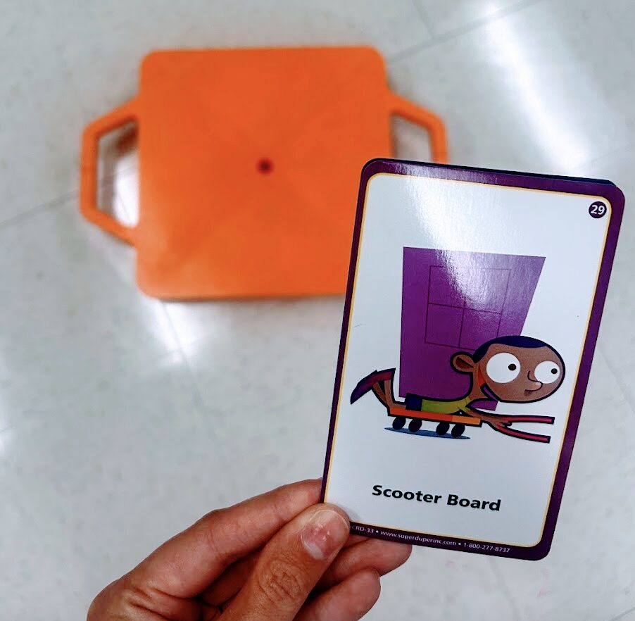 sensory diet card for scooter board