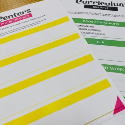 Sharing My Centers Lesson Plans