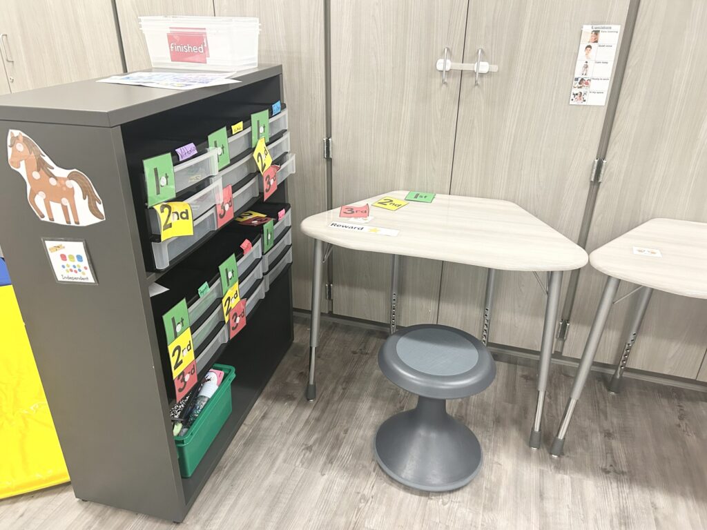 This is my independent work station