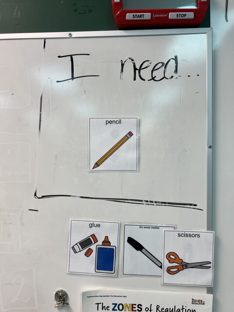 materials needed with visuals