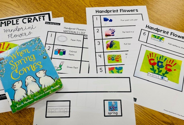 Visual craft activity for the "When Spring Comes" book companion