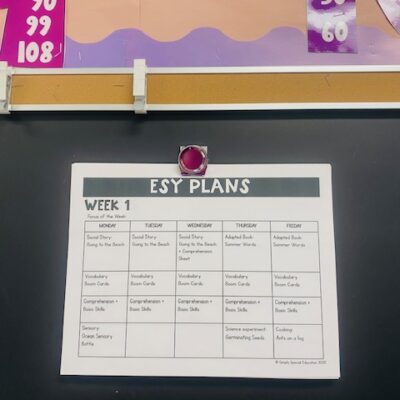 How to Make ESY Planning Simple