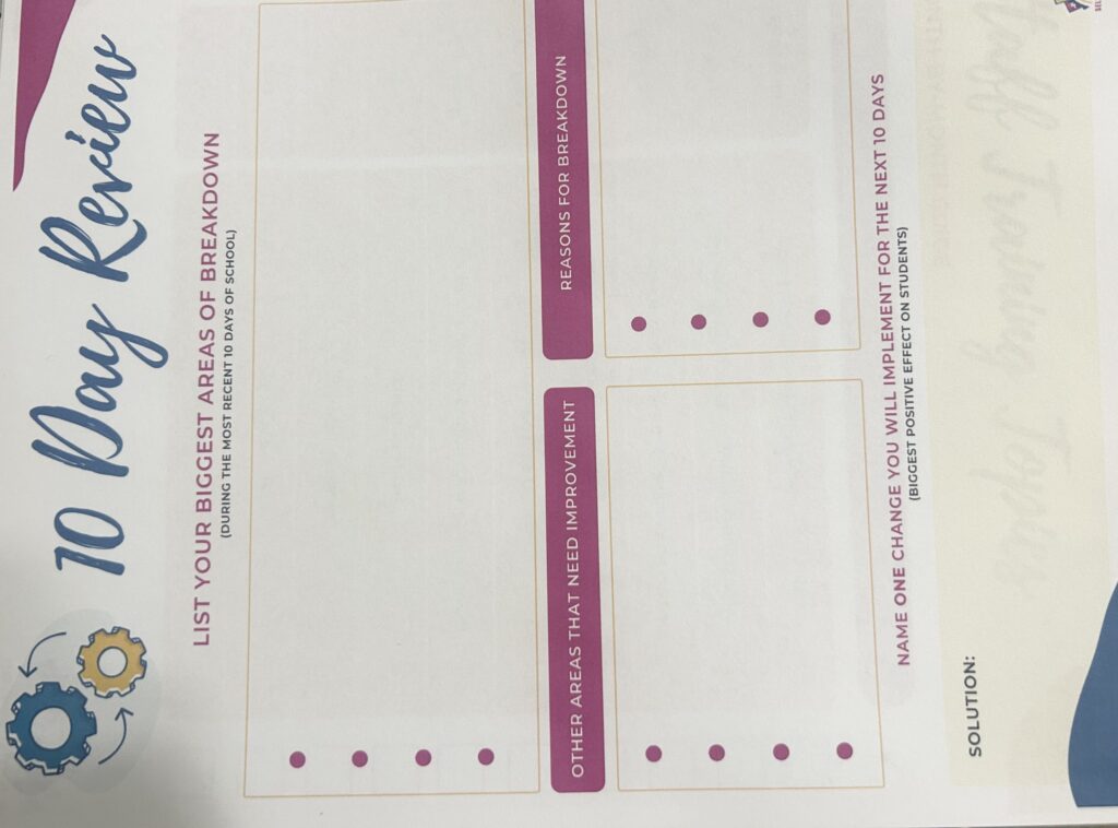 A 10 day review download from the course