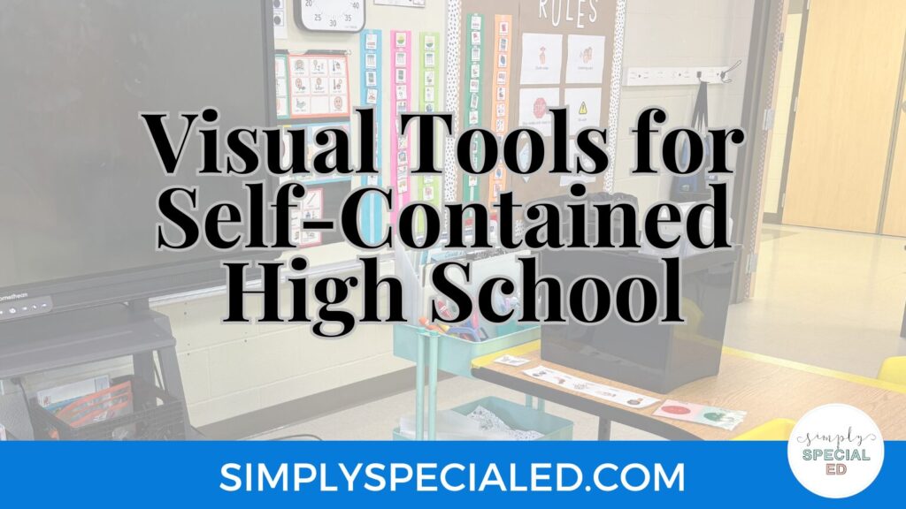visual tools for self contained high school blog header