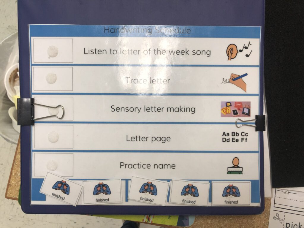 handwriting center schedule
