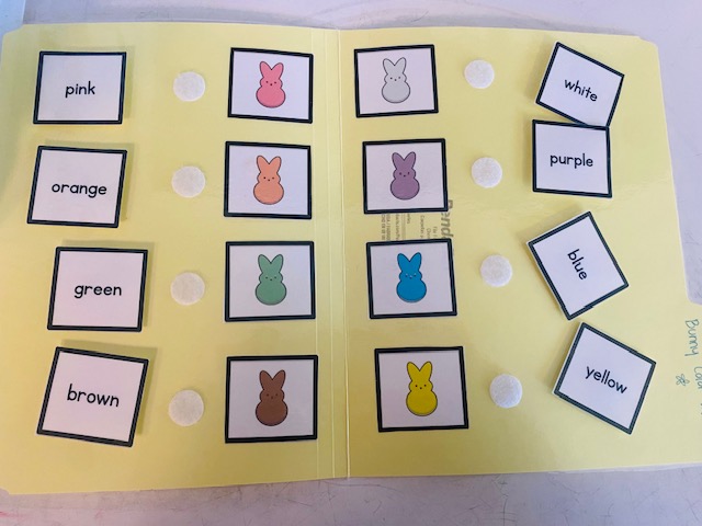 A sight word file folder