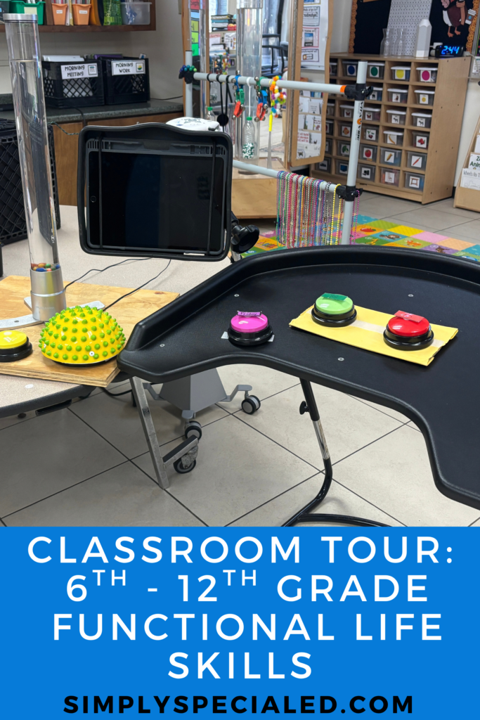 6th - 12th Grade Functional Life Skills Classroom Tour Blog Pin