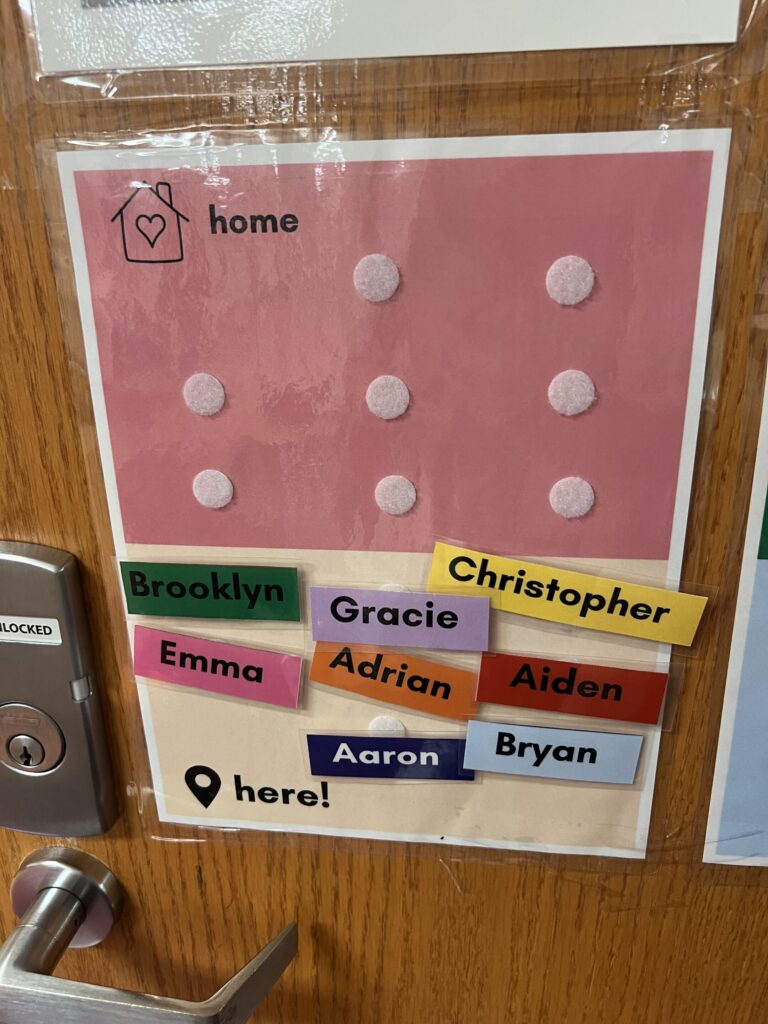 attendance with student names