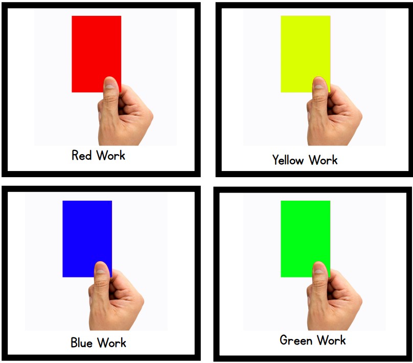Color-coded center labels